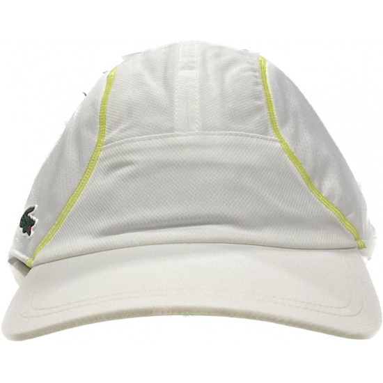 BONÉ LACOSTE SPORT MESH - BRANCO/LIMÃO